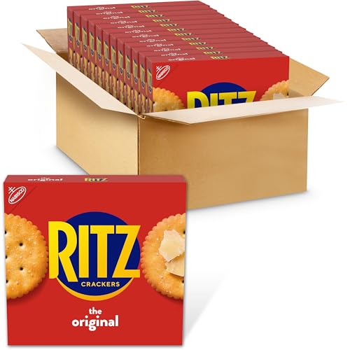 RITZ Original Crackers, Snacks for Kids and Adults, Bulk Lunch Snacks, 12 - 13.7 oz Boxes