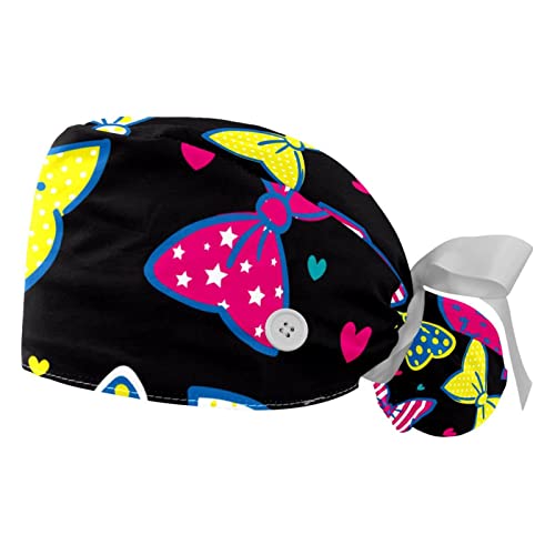 Casquettes de travail JDEZ pour femmes et hommes : chapeaux bouffants colorés pour le quotidien