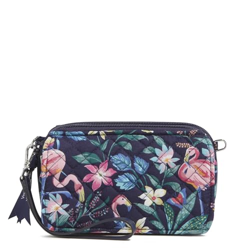 Image of Vera Bradley Women's Cotton All in One Crossbody Purse With RFID Protection