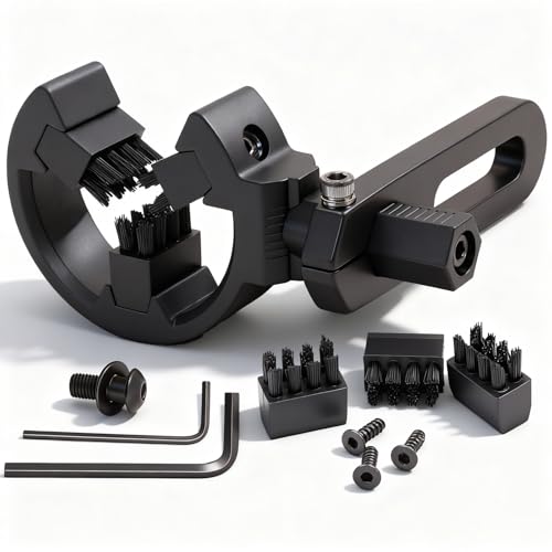 FENJANER Archery Arrow Rest with 3Pcs Replacement Brush -Whisker Brush Biscuit Arrow Rest Left and Right Hand for Compound Bow & Recurve Bow Hunting Shooting