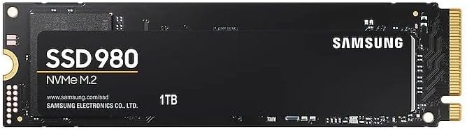 980 SSD 1TB PCle 3.0x4, NVMe M.2 2280, Internal Solid State Drive, Storage for PC, Laptops, Gaming and More, HMB Technology, Intelligent Turbowrite, Speeds of up-to 3,500MB/s, MZ-V8V1T0B