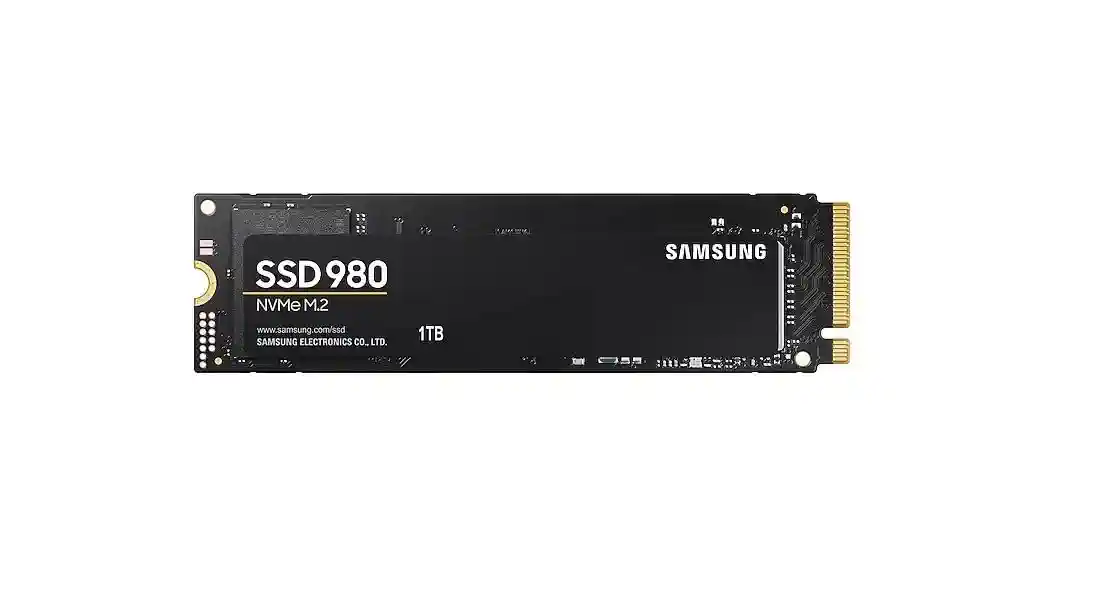 Samsung 980 NVMe M.2 SSD, 1 TB, PCIe 3.0, 3.500 MB/s Lesen, 3.000 MB/s Schreiben, Interne SSD für Gaming und Alltagsanwendungen, MZ-V8V1T0BW