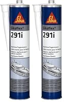Sika – Dichtstoff – Sikaflex-291i Schwarz – ideal für den Marinebereich – hochelastisch und überlackierbar – geruchsarm – 300 ml (Packung mit 2) – Ansicht 1