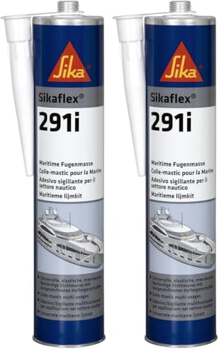 Sika – Dichtstoff – Sikaflex-291i Schwarz – ideal für den Marinebereich – hochelastisch und überlackierbar – geruchsarm – 300 ml (Packung mit 2)