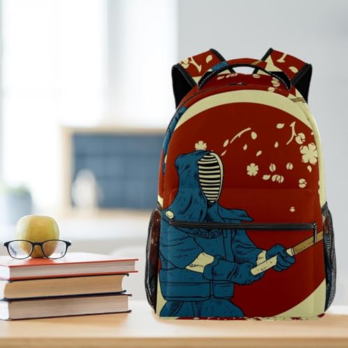 Sac à dos scolaire samouraï kendo cartable imperméable ado - 5