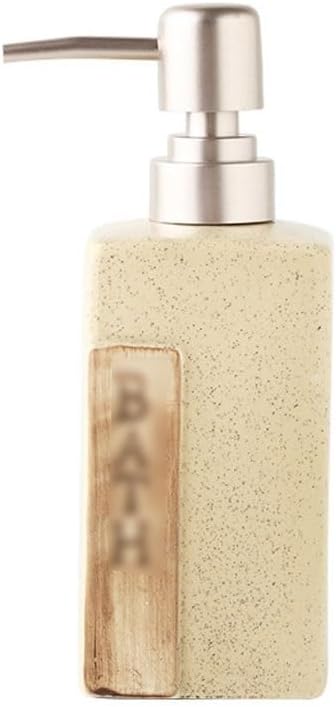 Kitchen Soap Dispenser Ceramic Simple Soap Dispenser Hand Sanitizer Bottle Press Bottle Shower Gel Shampoo Bathroom Bottle Suitable for Bathroom Bathroom Soap Dispenser(C)