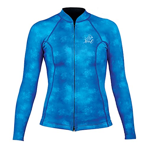 Xcel Womens Water Inspired Axis Long Sleeve Front Zip Top 2/1mm - Honu | 4