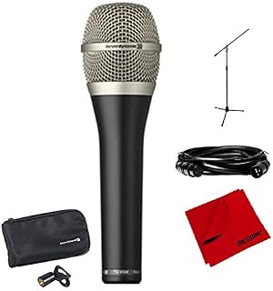 beyerdynamic TG V50d Cardioid Dynamic Vocal Microphone (707252) with Professional Tripod Microphone St