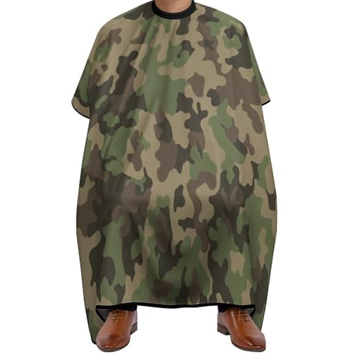 Peignoir de coiffeur à séchage rapide et cape camouflage pour barbier