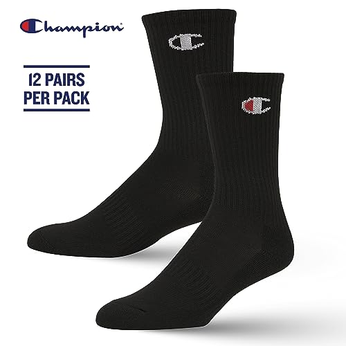 Champion Boys and Girls 12 Pair Crew Low Cut No Show Ankle Quarter Socks