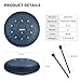 LEKATO Steel Drum 6 Inch 11 Notes With Carrying Bag, Steel Tongue Drum for Beginner Chime Percussion for Meditation Yoga Musical Education, Navy Blue