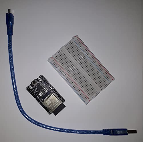 Combo T&T 002 com placa de desenvolvimento ESP32, protoboard 400 furos e cabo 30cm