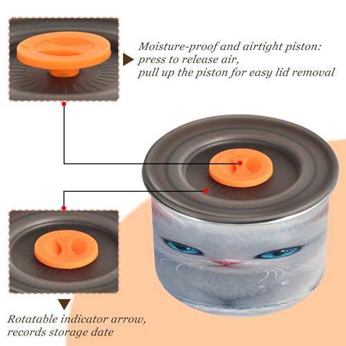 Contenedor de almacenamiento al vacío para café de acero inoxidable Qilmy 30oz miniatura 4