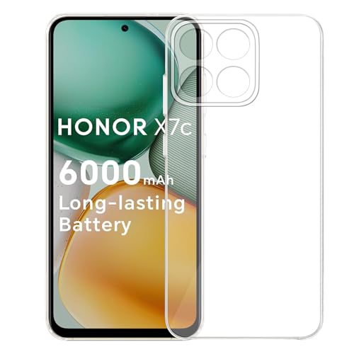 Image of Amazon Brand - Solimo for Honor X7C 5G Premium Transparent Soft Silicon Crystal Clear Back Cover [Transparent]