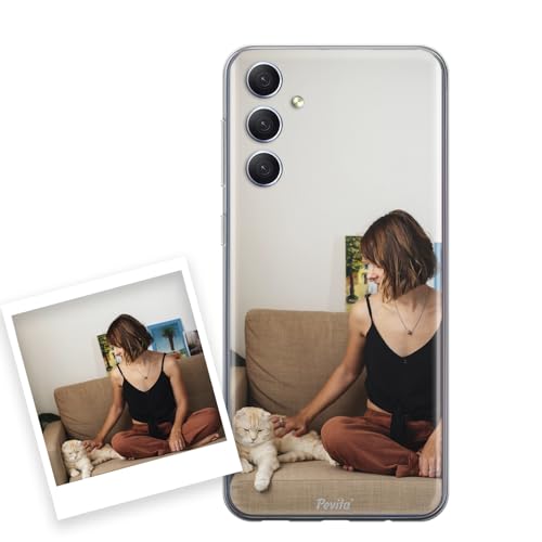 Pevita Coque pour Samsung Galaxy A34 5G Personnalisable avec Photo ou Image | Coque personnalisée pour Samsung Galaxy A34 5G