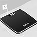 Weight Watchers Báscula de baño, báscula Digital de Peso Corporal Báscula electrónica de Grasa Corporal, ultradelgada, Extra Ancha, de Alta precisión, con Cable de Carga USB, Color Negro