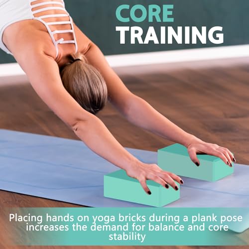 Image of 9 inchx6 inchx3 inch Yoga Blocks, Soft Non-Slip Surface Premium Foam Blocks, Supportive, Lightweight, Odor Resistant, Yoga Accessories for Pilates Meditation General Fitness Stretching Toning (Fruit