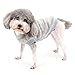 Zunea Fleece Winterjacke für Kleine Hunde Warme Wintermäntel Pullover Sweater Weich Fuzzy Welpen Kleidung mit D-Ring für Geschirr Leine Kaltes Wetter Haustier Bekleidung für Chihuahua Katzen Grau S
