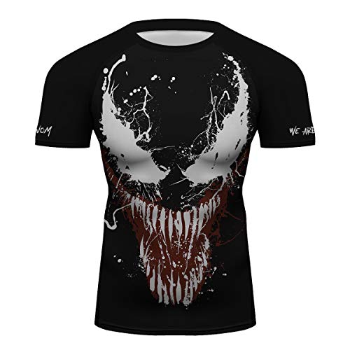 O2TEE Men's Short Sleeve T-Shirt Moisture Wicking Athletic Shirts (Large, VM)