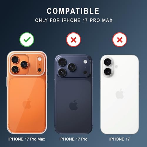 Image of CEDO iPhone 17 Pro Max Clear Case | Soft Flexible Slim-Fit | Full Body 360 Protection Shock Proof TPU Back Cover (Transparent)