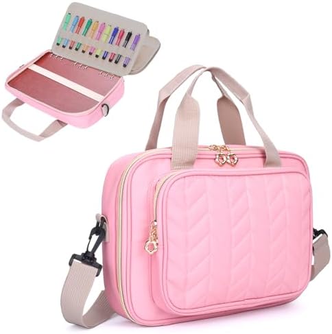 Eternatastic Bible Cover Case for Women, Large Bible Bag with Shoulder Strap,Bible Study Ideal Christian Gifts for Women,Pink