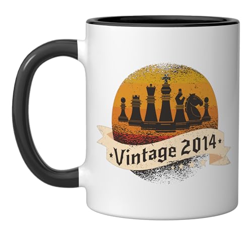 Chess-game Chess-player 2014 Birthday Chess-board Chess Ceramic Mug, Black/White