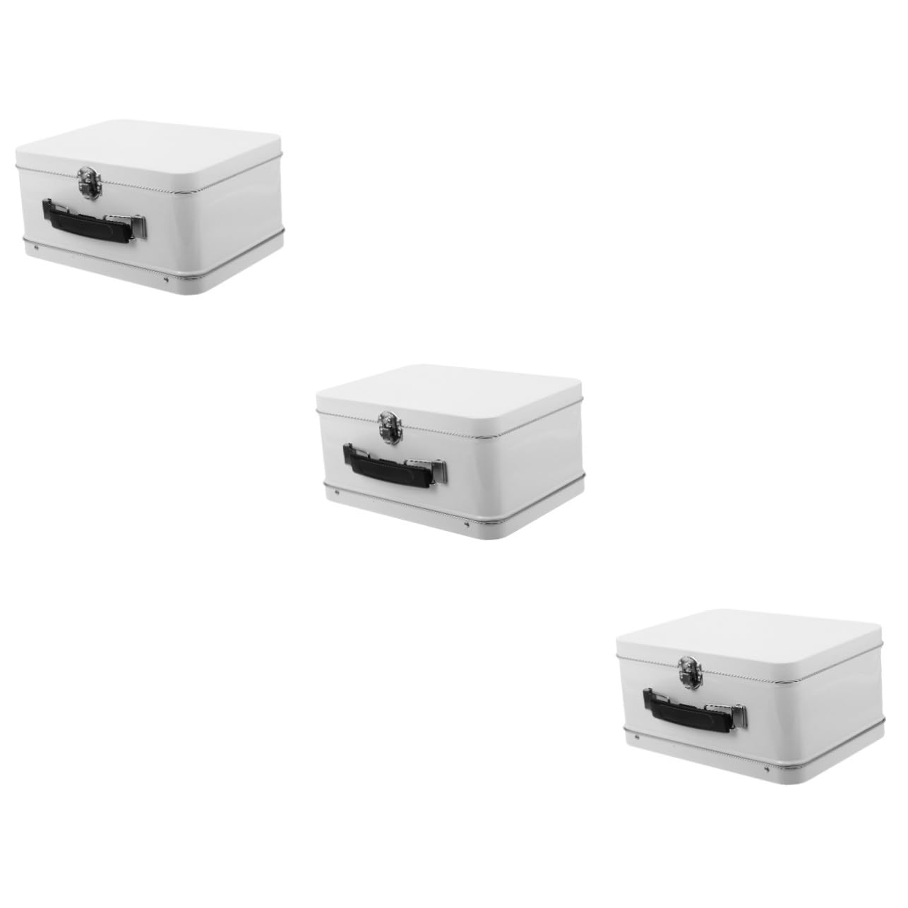 WATIIFUFU 3piezas Cajas De Almacenamiento Portátiles Para Bodas Caja De Para Invitados Para Joyas y Recuerdos