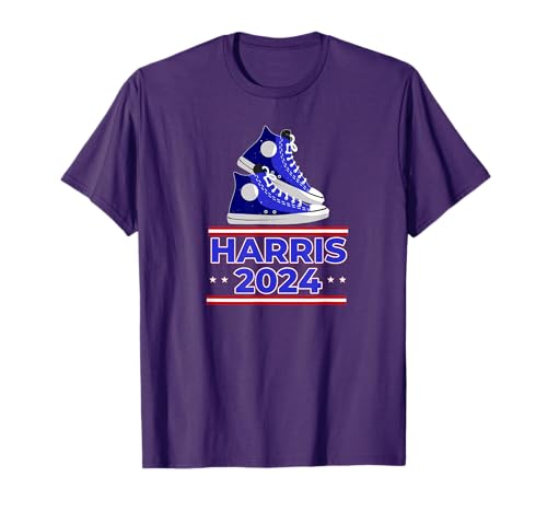 HARRIS 2024 Vote President Kamala Election Sneakers Meme T-Shirt