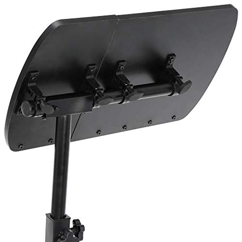 Homgarden Portable Height Adjustable 360° Swivel Laptop Notebook Desk Table Stand Holder Home Office Pc Computer Mobile Laptop W/Wheels, Black #TOP6