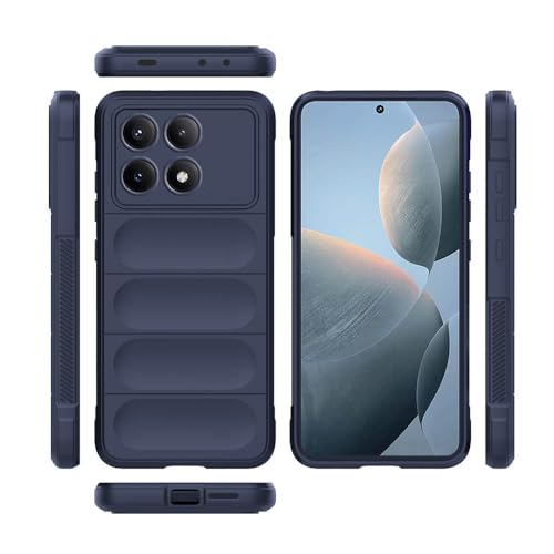 Image of amazon basics Mobile Cover for Poco X6 Pro 5G / Mi Redmi K70E 5G | Full Camera Protection | Liquid Silicon Case | Flexible Bumper Case for Poco X6 Pro 5G / Mi Redmi K70E 5G (Dark Blue)