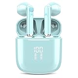 2023 Auriculares Bluetooth 5.3, Auriculares Inalámbricos con 4 Mic Cancelación de Ruido Llamadas en HD, In Ear Cascos Inalambricos HiFi Estéreo,...