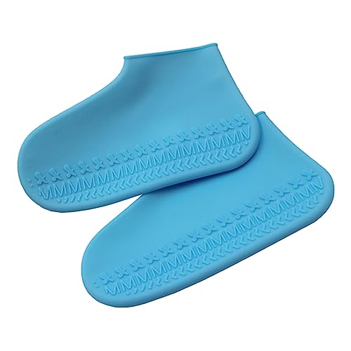 Cubiertas para botas de lluvia SUPVOX, 2 pares, cubre-zapatos antideslizantes para jardín, barro y lluvia, para niños pequeños miniatura 1