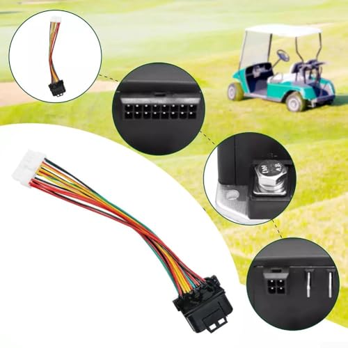 JW2-H6510-21 Motor Controller Cable For Curtis 1266A And Fit For Yamaha G29 Motor Controllers, Conversion Line For Golf Carts/Electric Vehicle, Replace# 1266A-5201, 1510-5201