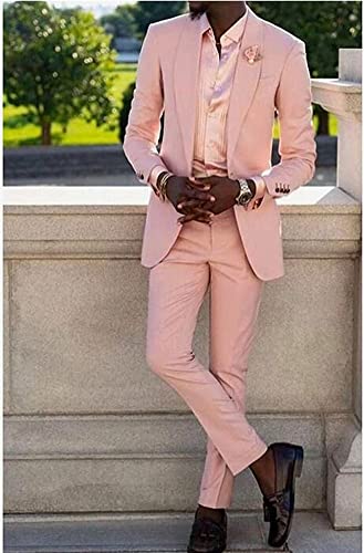 Mi Bo Tong Mens Summer Suit 2 PC Shawl Lapel Mens Suits for Wedding Blazer Pants Groomsmen Tuxedos2
