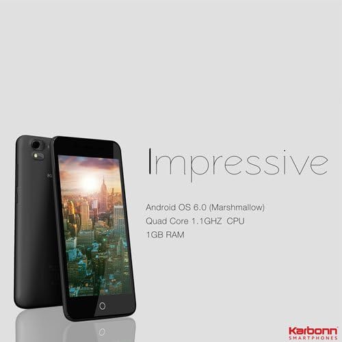 Karbonn Aura Sleek(8.2mm Sleek) 4G Volte Mobile Phone-Black
