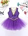 CHICTRY Girls' Circus Trapeze Costume Sparkle Princess Girl Ruffles Leotard with Gloves Halloween Dress up Outfits Sets (3pcs Tutu Purple, 2)