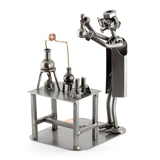 Steelman24 I Químico I Made in Germany I Idea para Regalo I Figura de metalo