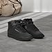 Reebok Women's Freestyle Hi High Top Sneakers for Women, Black or White Basketball and Tennis Shoes Womens Size 5-12, Black, 6
