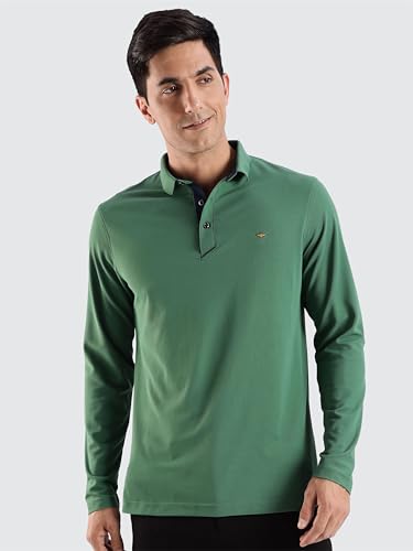Image of STELLERS Men's Full Sleeve Polo T-Shirt | Feather Touch Feel | Odour Resistant | Wrinkle Free | Quick Dry | Stretchable | Lightweight | Anti-Static | UV Resistance | Anti-Microbial
