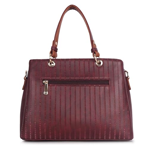 Image of Lady Quinton Women's Striped Line Handbag for Women| Ladies purse | Stylish Shoulder Bag | Gift for Women