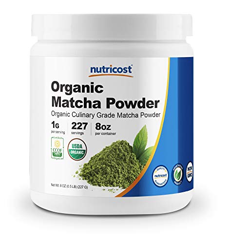 Nutricost Organic Matcha Powder (Culinary Grade) 8oz - Certified CCOF Organic, Vegan, Gluten Free, Non-GMO