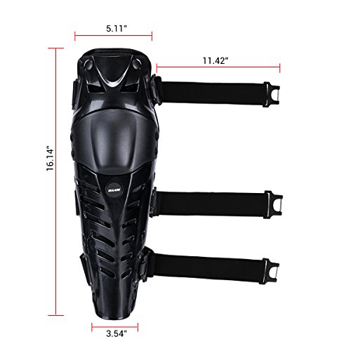 GES Upgrade Knieschützer Motorrad Knieschutz Knieschutz Guards Protector Kit Motocross Racing (Schwarz) - Image 6