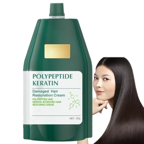 Polypeptide Keratin,Polipeptide Keratin,Crema De Polipeptidos Y Keratina,Crema De PolipéPtidos Y Queratina - Alisado Intenso Y ReparacióN Capilar Profunda,For Dry Damaged Hair (1PC)