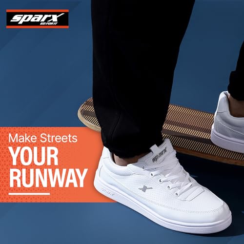 SPARX Men Blue Stylish Sneakers Shoe White - Image 4