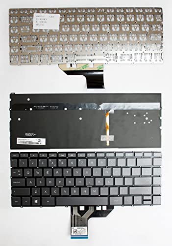 Clavier pour écrire la nuit sur HP Spectre 13-w003nl rechange noir rétro-éclairé UK