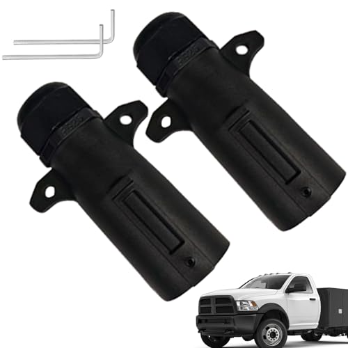 Generic - Prise de feu de remorque | Prise de remorque 7 broches avec joint d'étanchéité IP68 – Adaptateur de pièces de rechange pour clignotants de frein, feux de recul, véhicule arrière, camion, camping-car