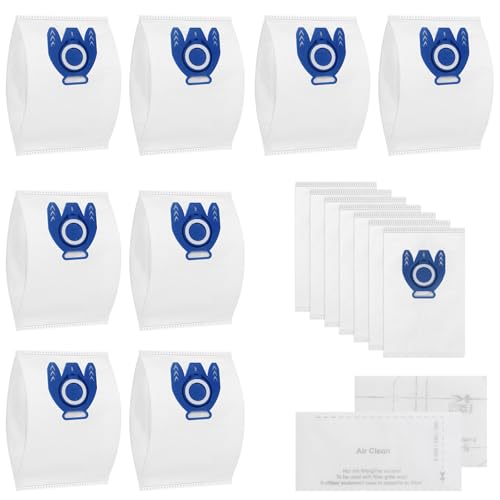 15 Staubsaugerbeutel für Miele Complete C3 C2 Classic C1 S8340 mit 2 Filter, 3D Efficiency GN Beutel für Miele S2 S5 S8 Ersatz 9917730 12421130