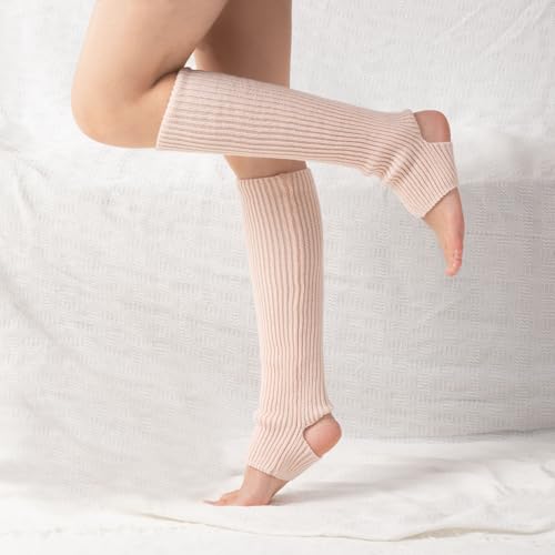 Women Ballet Leg warmers Knitted Stirrup Leg Warmers for women Winter Extra Soft long legwarmers for Yoga Dance3