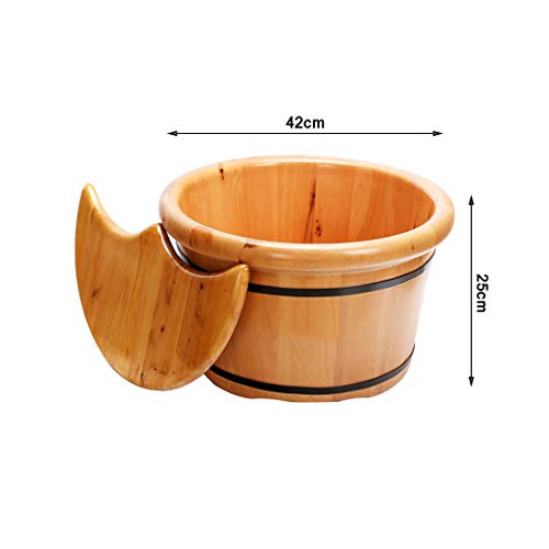 Masajeador Spa de Pies Tazón de Madera para Pedicura con Tapa miniatura 2