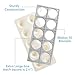 Ravioli Mold with Extra Large 2.5 Inch Squares- Authentic Ravioli Tray & Press, Makes 10 Italian Raviolis at Once, Easy to Use Pasta Maker Kit, Sturdy Construction- Xmas Holiday Seasonal Cooking Gift